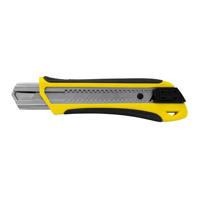 General-purpose Knife with Non-Slip Rubber grip, 25 mm blade and auto-lock